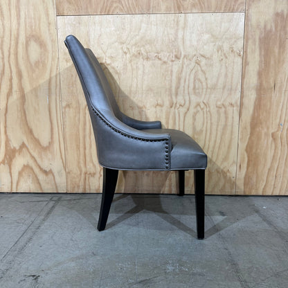 Brosa Leather Scoop Back Dining Chair