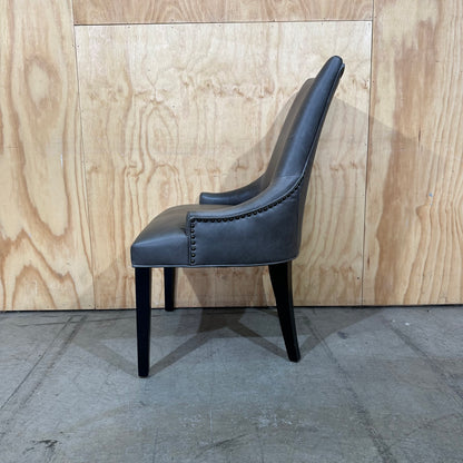 Brosa Leather Scoop Back Dining Chair