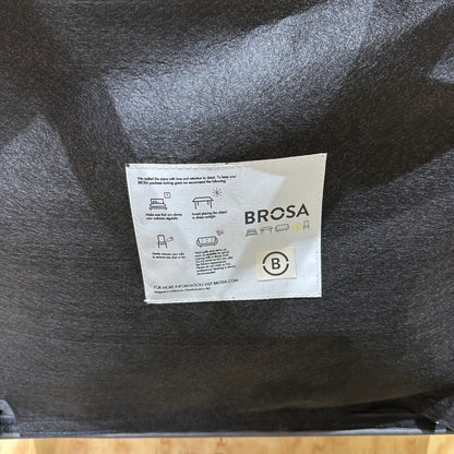 Brosa Leather Scoop Back Dining Chair