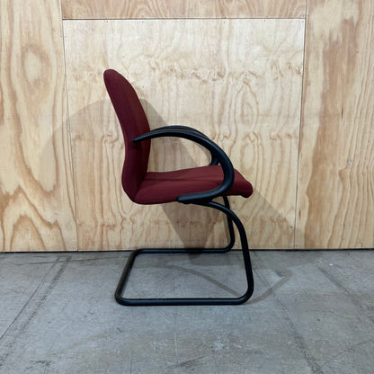 Red Cantilever Visitor Chair