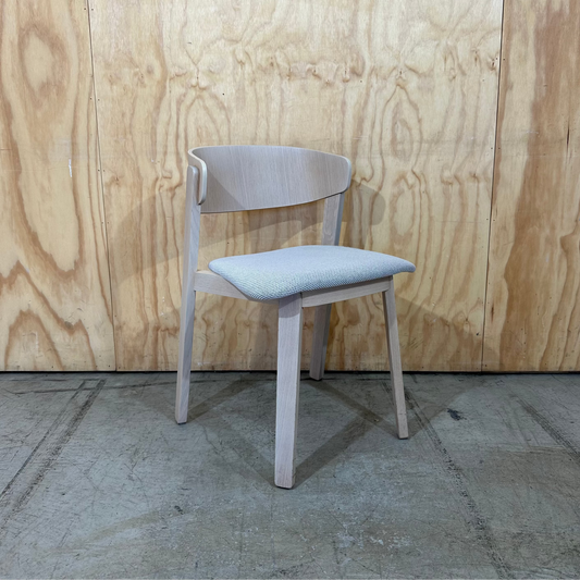 Fornasarig Wolfgang Wood Chair with Upholstered Seat