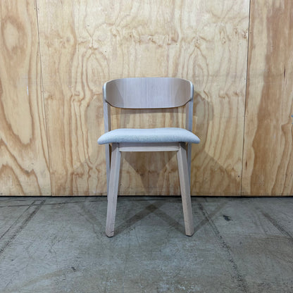 Fornasarig Wolfgang Wood Chair with Upholstered Seat