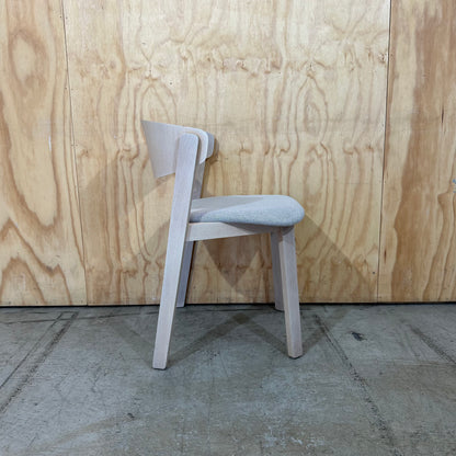 Fornasarig Wolfgang Wood Chair with Upholstered Seat