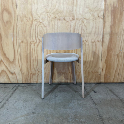 Fornasarig Wolfgang Wood Chair with Upholstered Seat