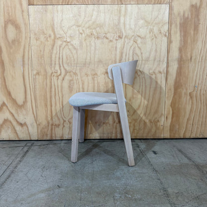 Fornasarig Wolfgang Wood Chair with Upholstered Seat