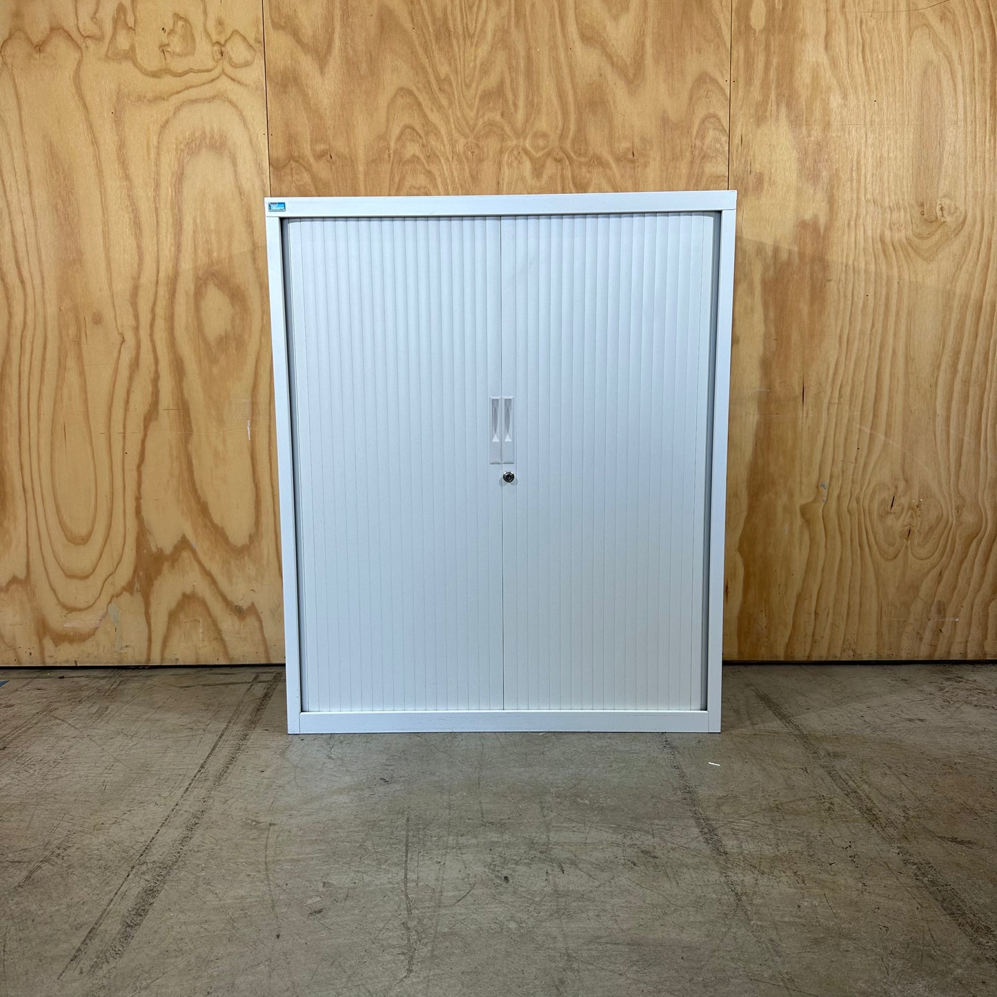 Bosco Storage Solutions White Tambour Cabinet (Without Keys)