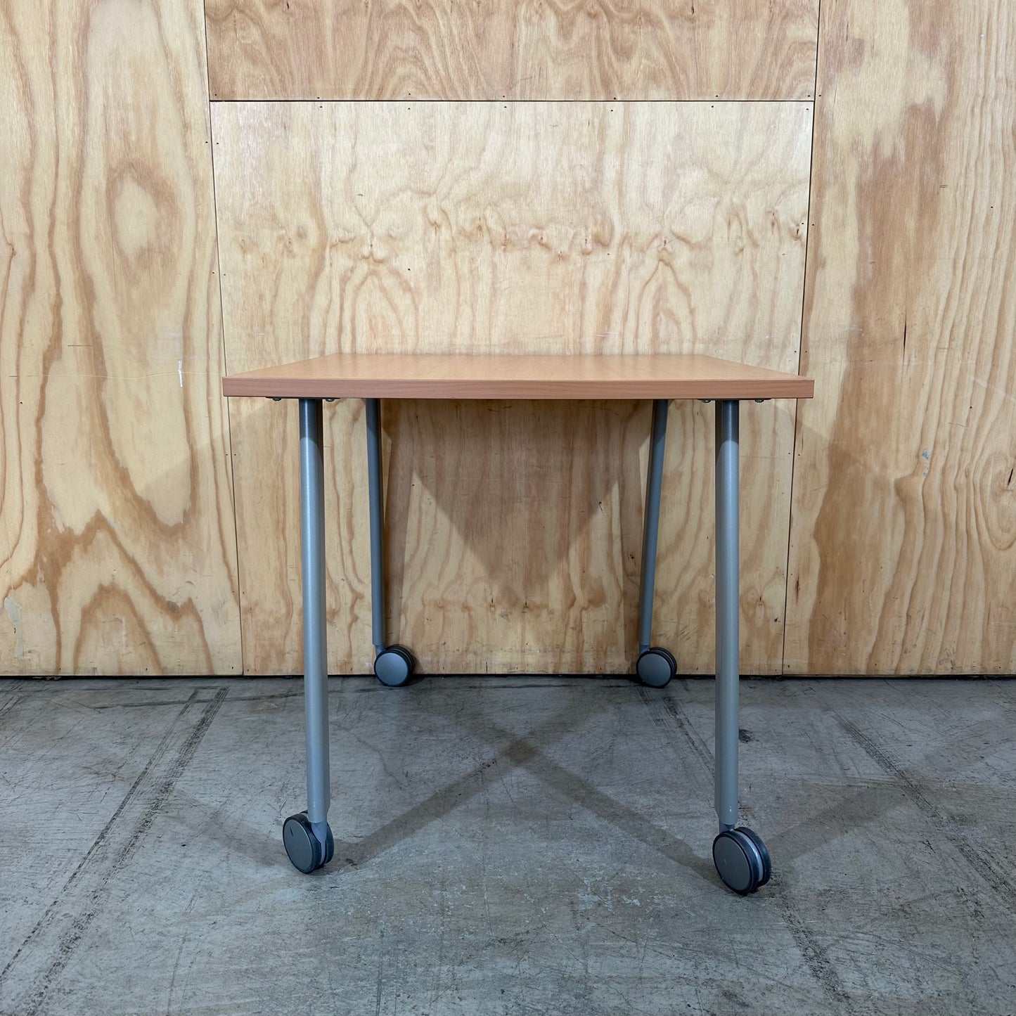 Square Table on Wheels