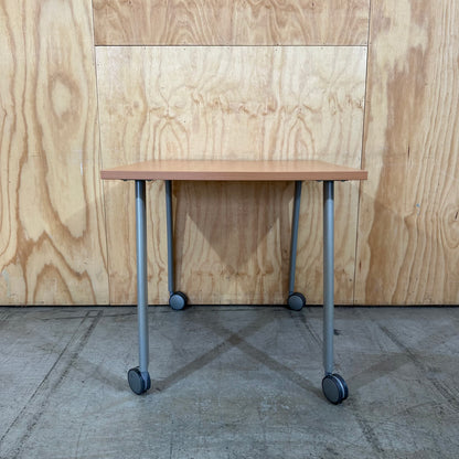 Square Table on Wheels