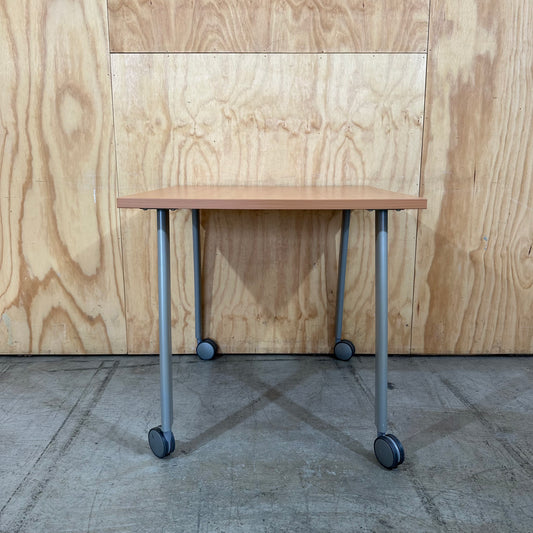 Square Table on Wheels