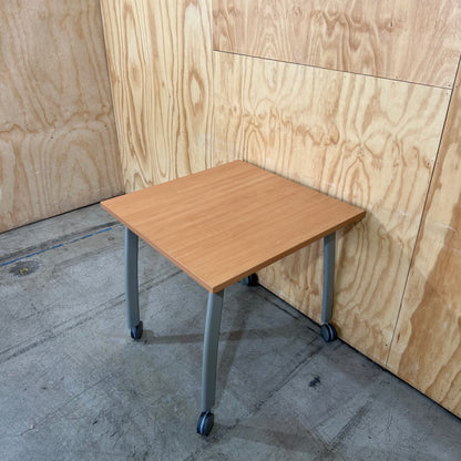 Square Table on Wheels