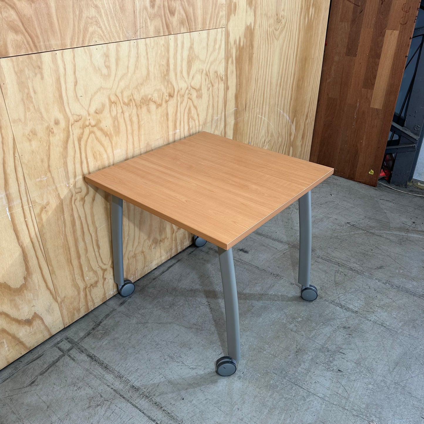 Square Table on Wheels