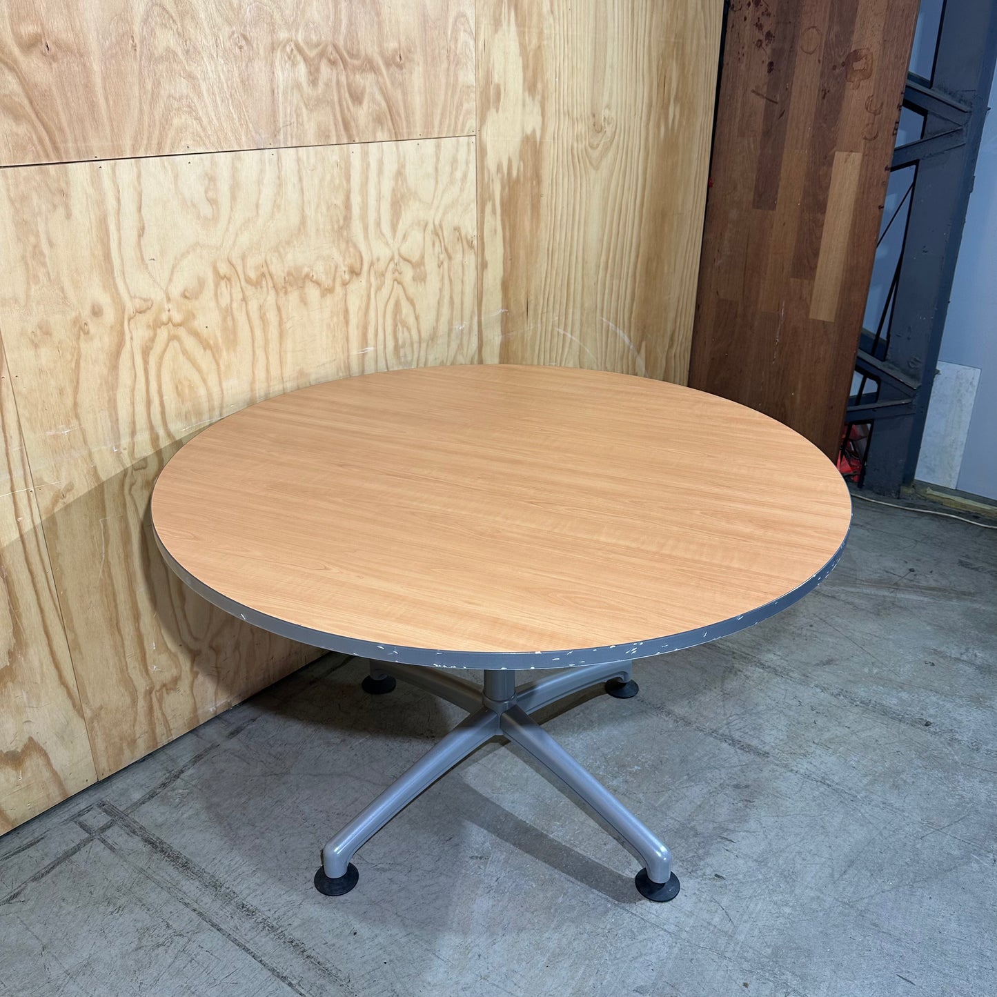 Round Table with Grey Legs