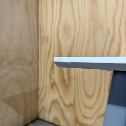 White Table on Castor Wheels