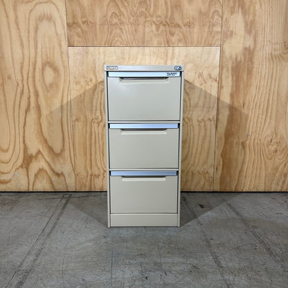 Beige Elitebuilt Three Drawer Filing Cabinet