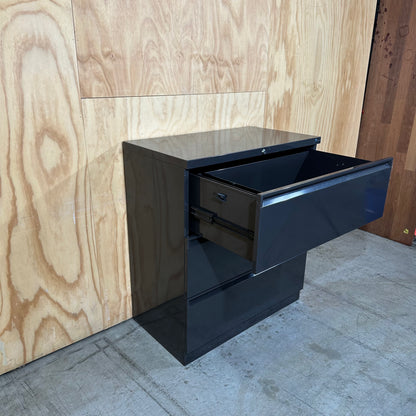 Rack and File Black Wide Filing Cabinet