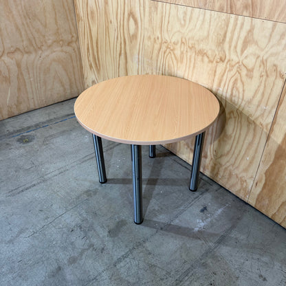 Round Table on Chrome Legs