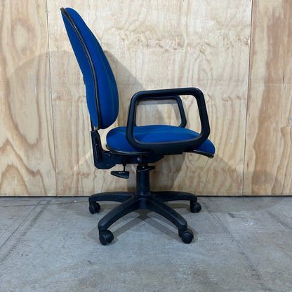 Blue Task Chair with Arms