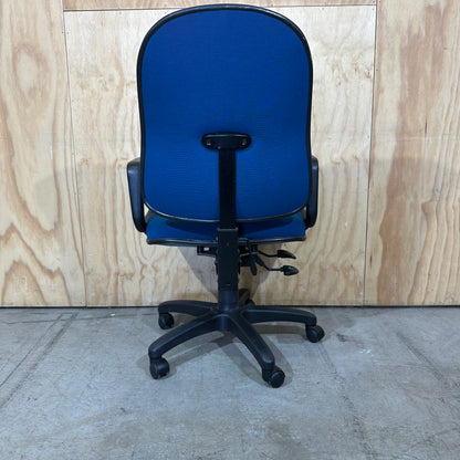 Blue Task Chair with Arms