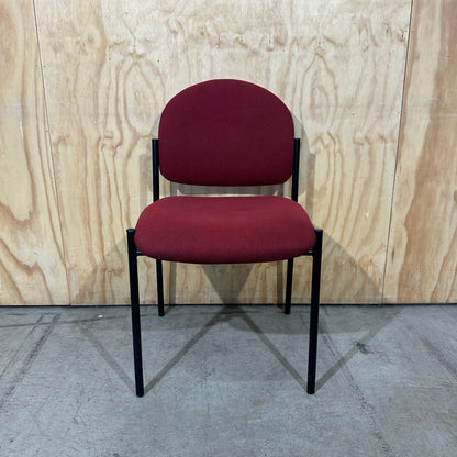Red Fabric Stackable Chair by Ergoline