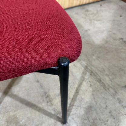 Red Fabric Stackable Chair by Ergoline