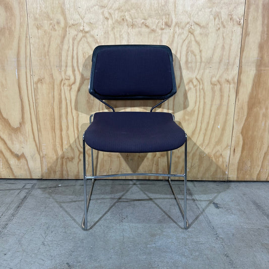Purple Stem Matrix Stackable Chair