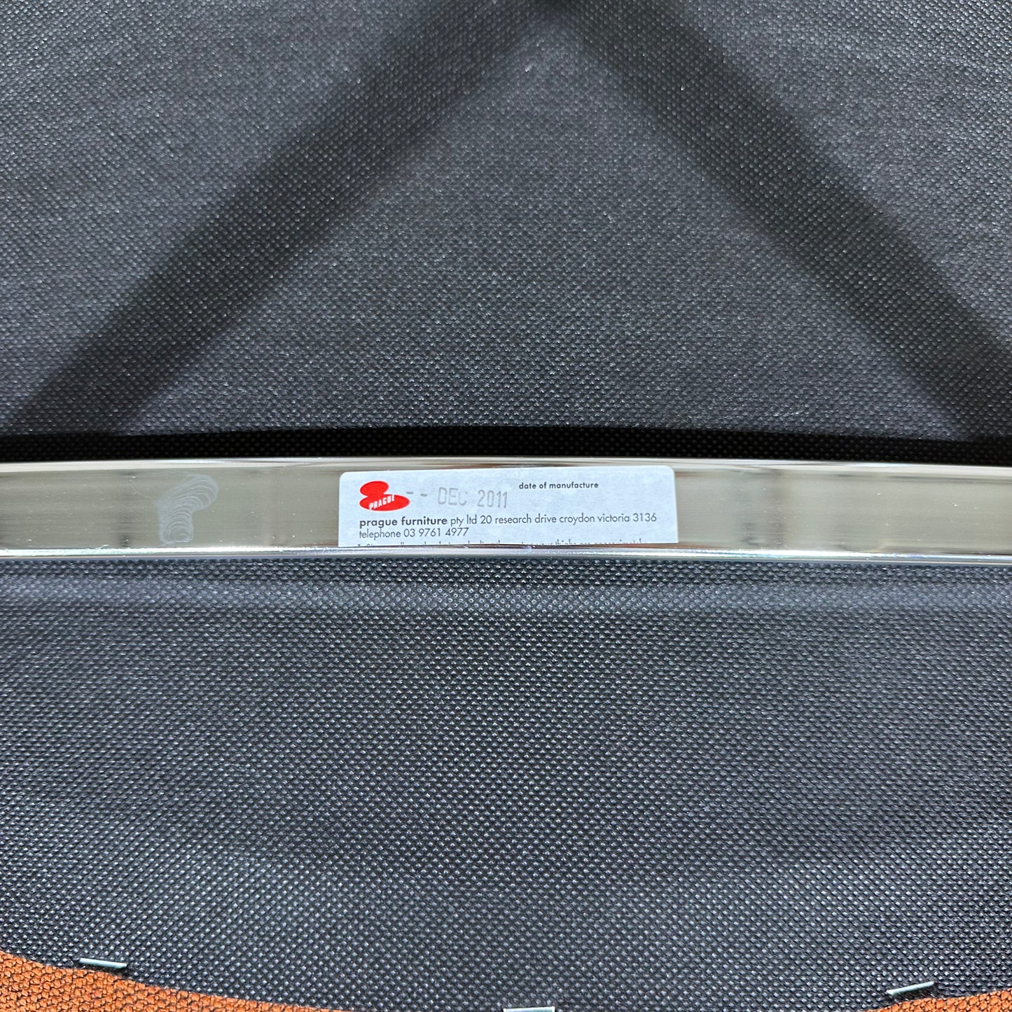 Prague Visitor Chair in Rust Orange