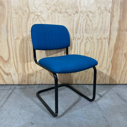 Teal Sled Leg Visitor Chair