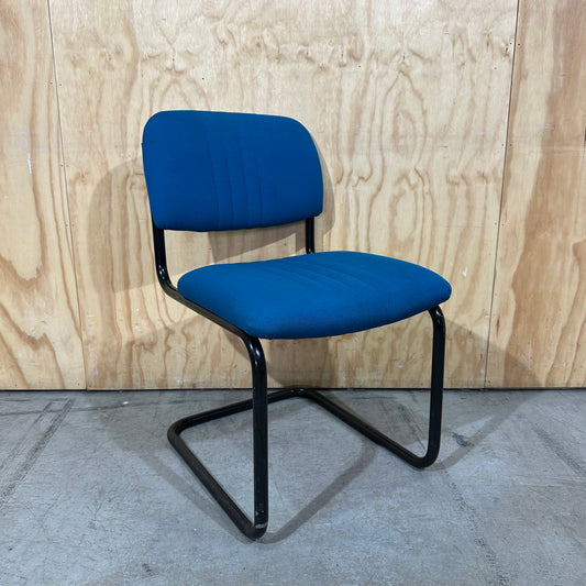 Teal Sled Leg Visitor Chair