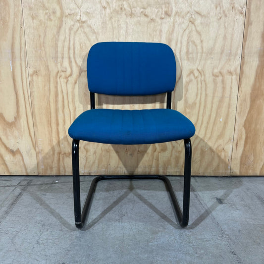 Teal Sled Leg Visitor Chair