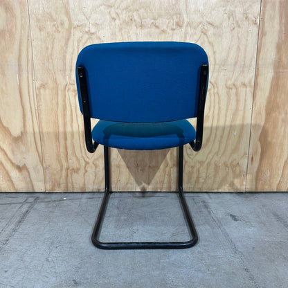 Teal Sled Leg Visitor Chair