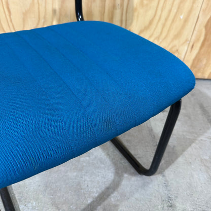 Teal Sled Leg Visitor Chair