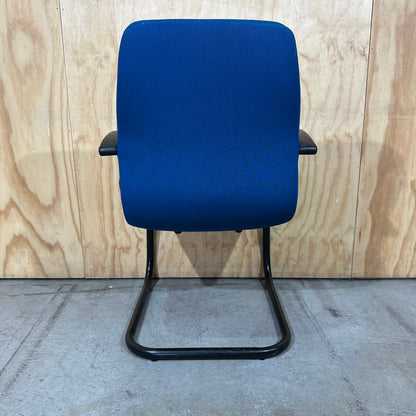 Teal Sled Leg Visitor Chair with Arms