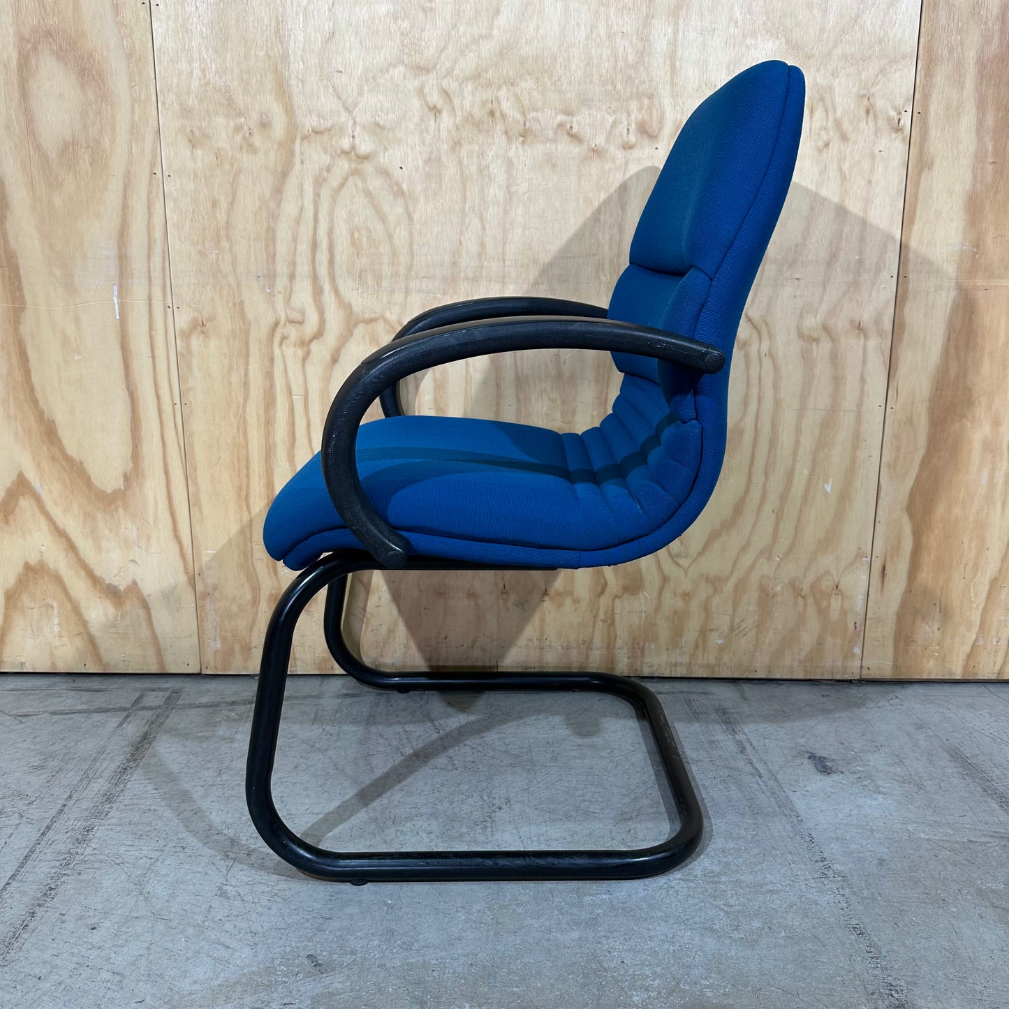 Teal Sled Leg Visitor Chair with Arms