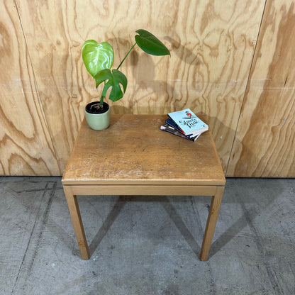 Mid Century Modern Oak Square Coffee Table