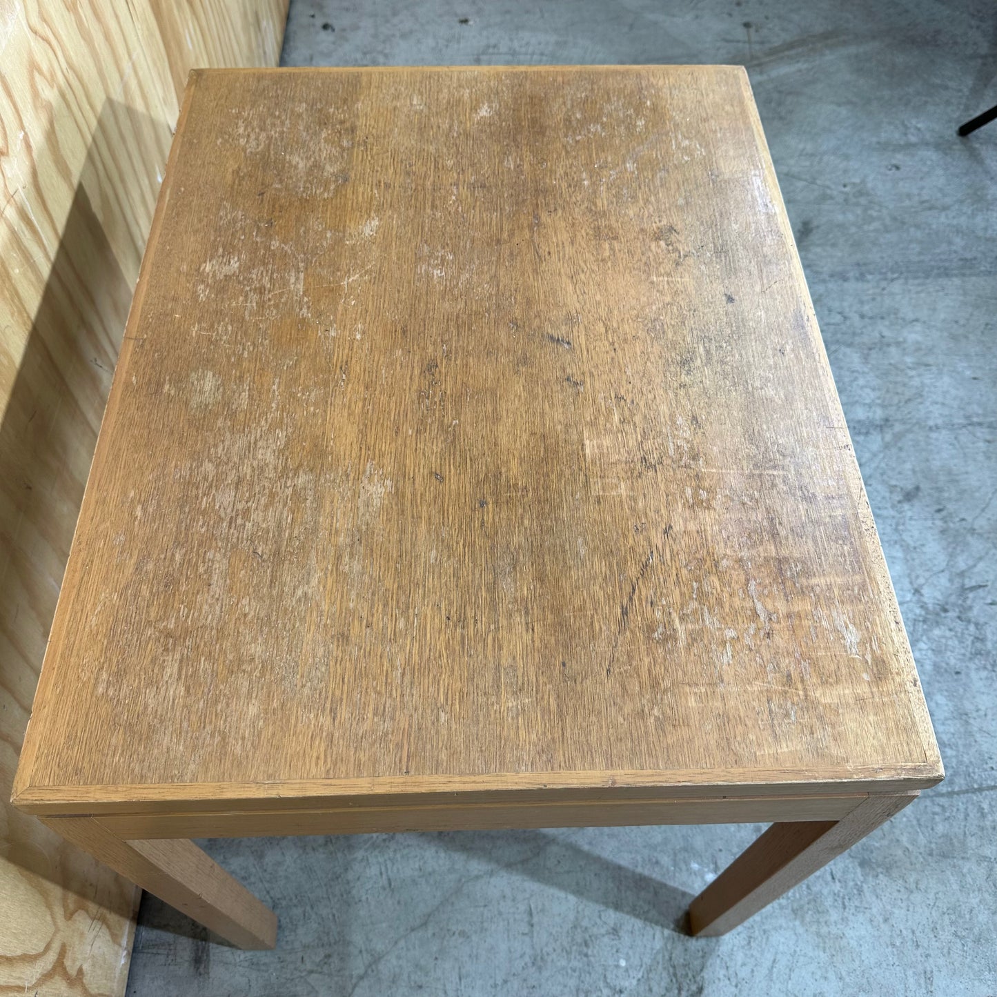 Mid Century Modern Oak Square Coffee Table