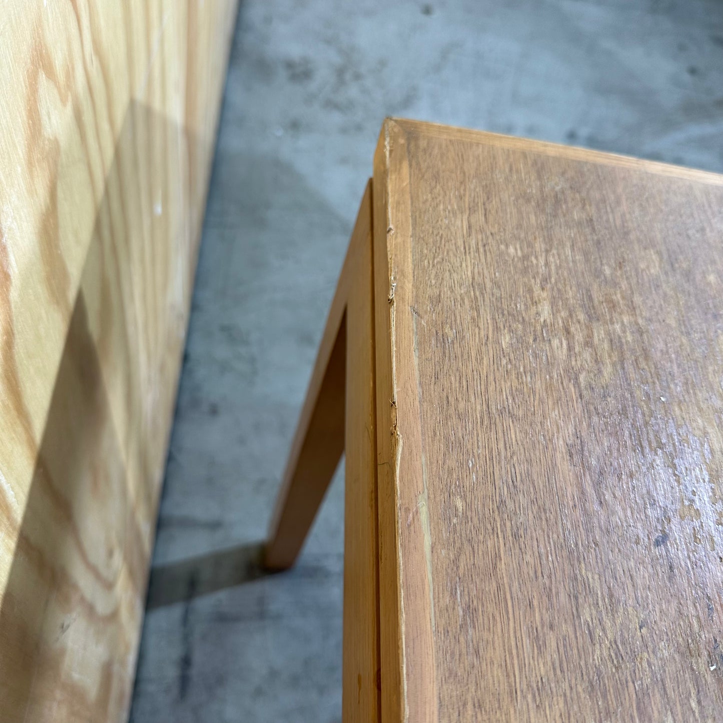 Mid Century Modern Oak Square Coffee Table