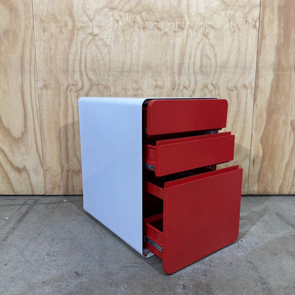 Red and White Pedestal