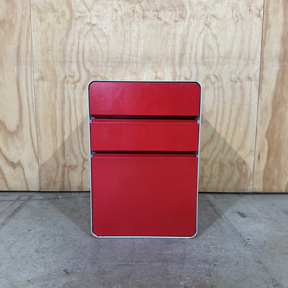 Red and White Pedestal
