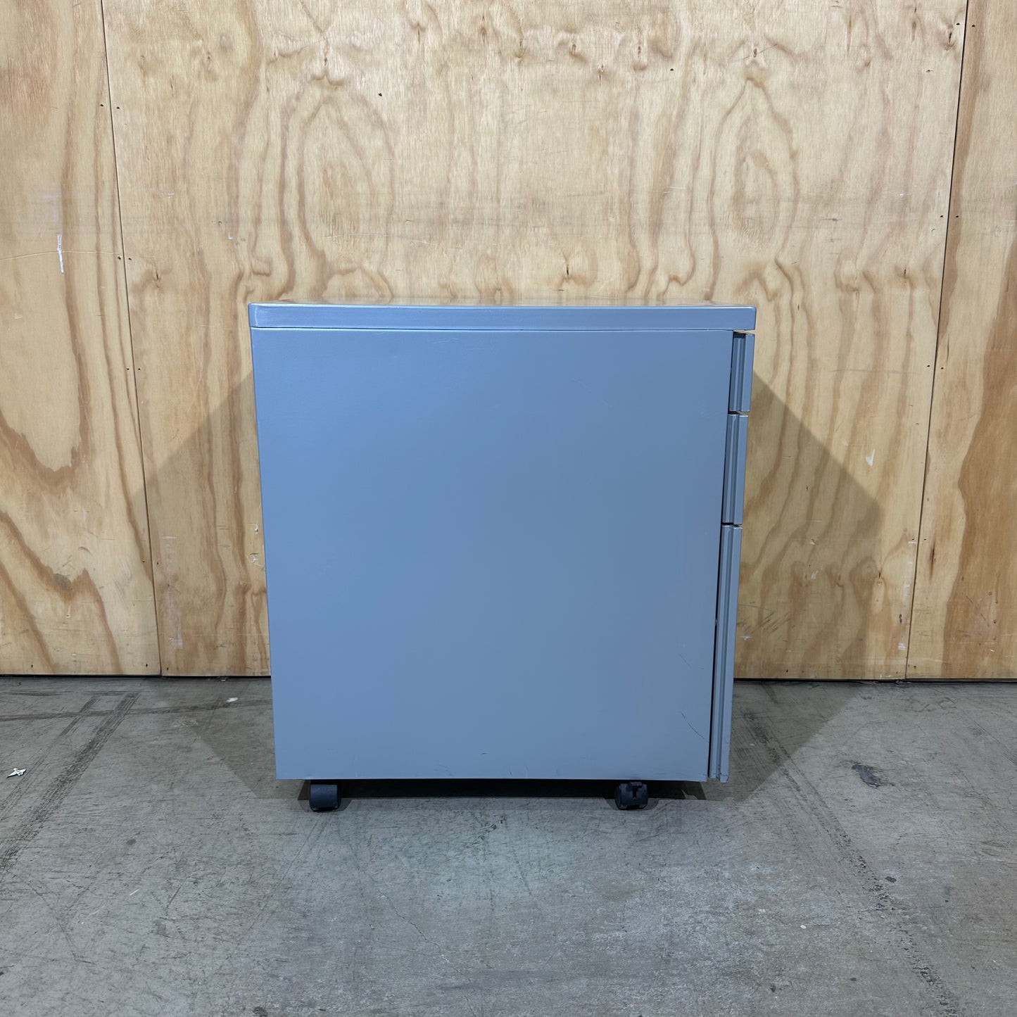 Grey Three Drawer Pedestal