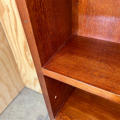 Large Dark Wood Cubby Shelving Unit
