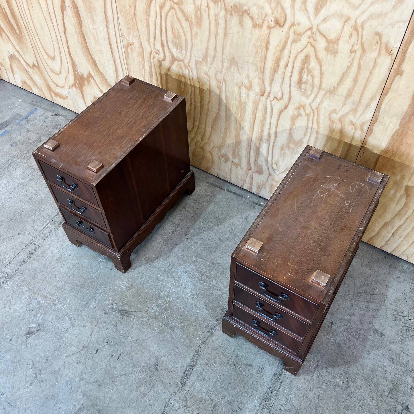 Georgian Style Twin Pedestal Desk, Circa 1930s