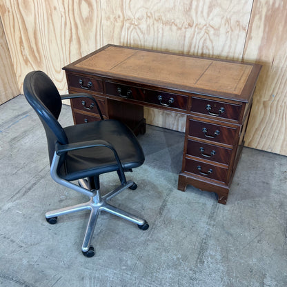 Georgian Style Twin Pedestal Desk, Circa 1930s