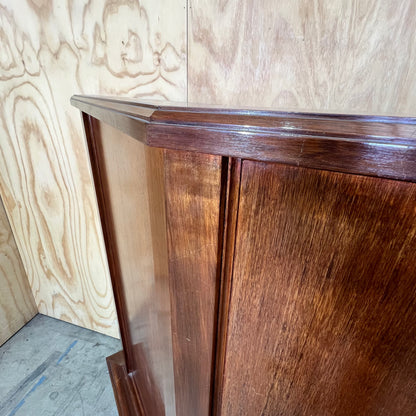 Vintage Hardwood Courtroom Witness Stand