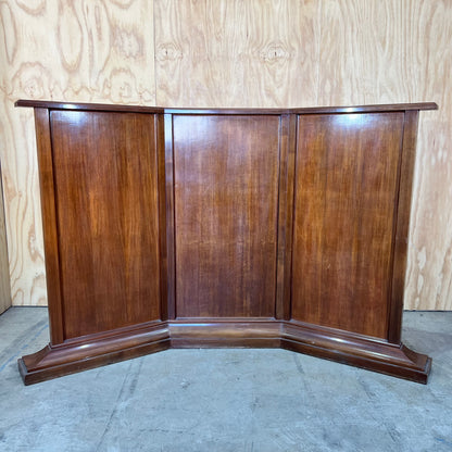 Vintage Hardwood Courtroom Witness Stand