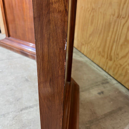 Vintage Hardwood Courtroom Witness Stand