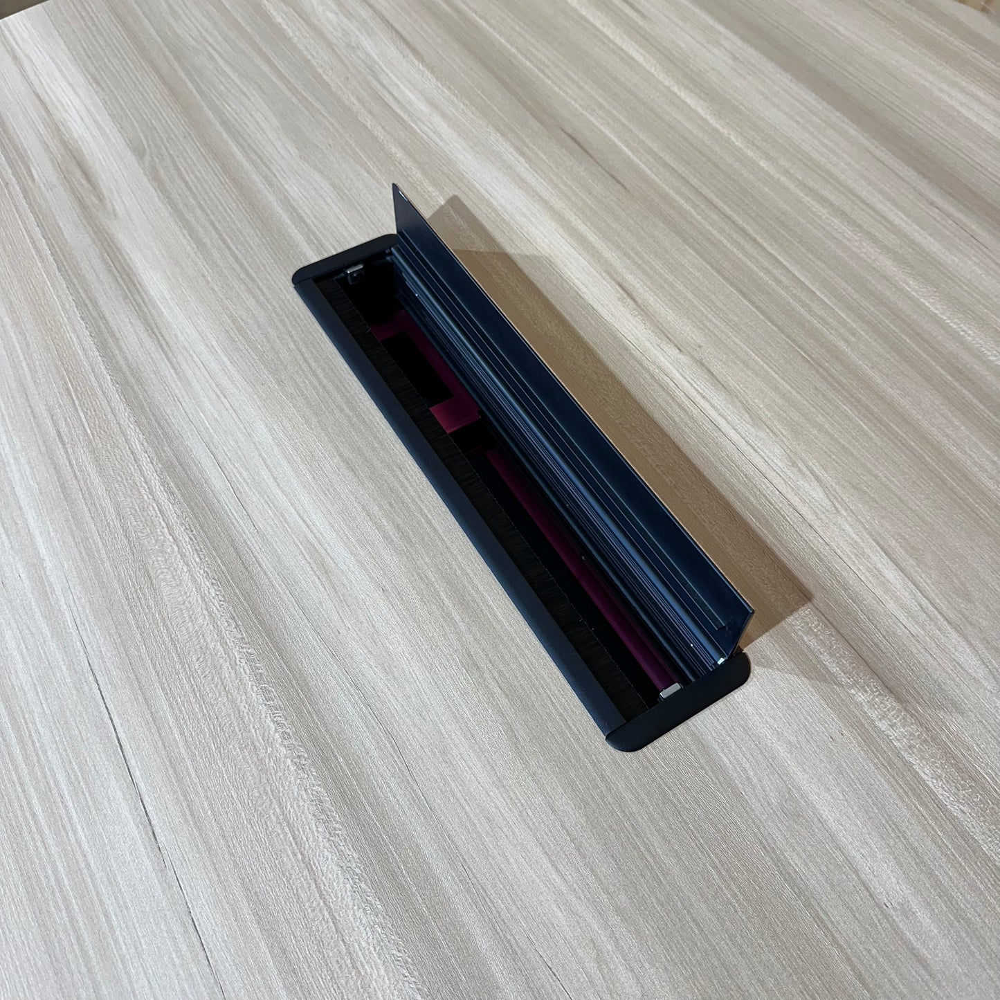 Circular Boardroom Table with Oak Laminate