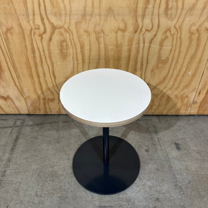 Small Round Side Table with Exposed Plywood Edge