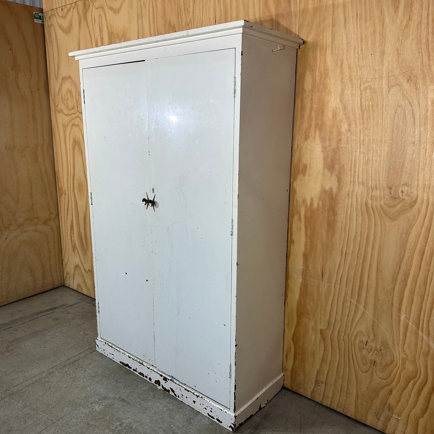 Mid-Century Painted Timber Storage Cupboard