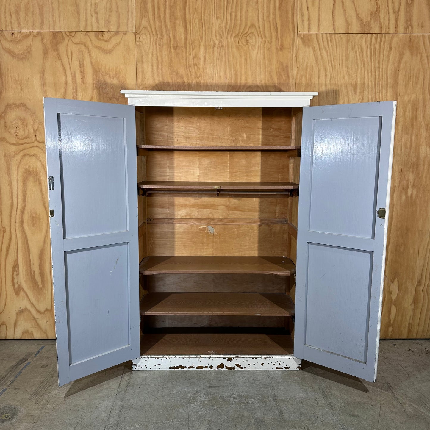 Mid-Century Painted Timber Storage Cupboard