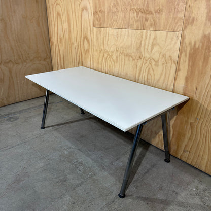 IKEA Galant Desk | White & Chrome